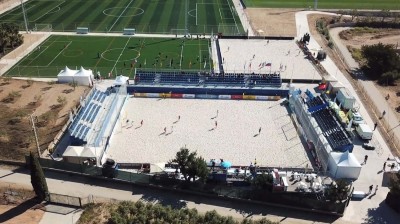 Terrain de beach soccer